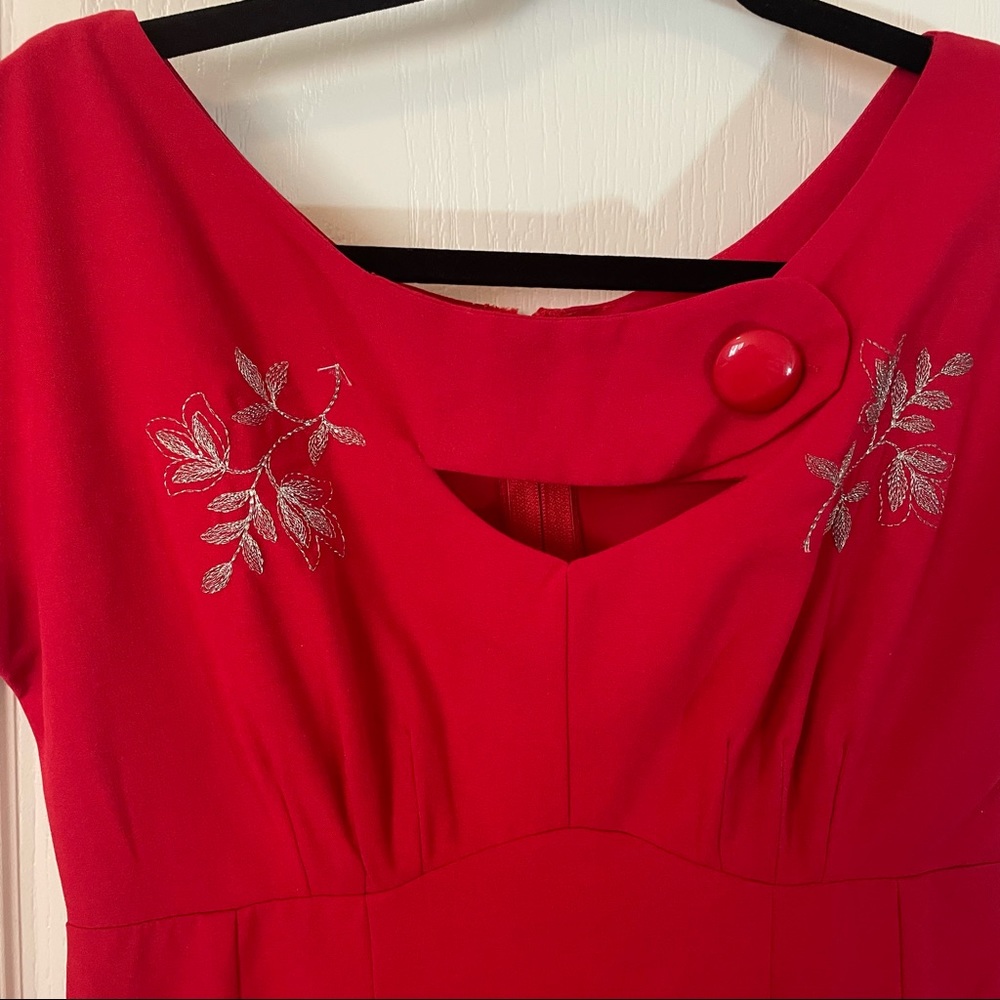Tatyana bettie page pencil dress medium red - Picture 3 of 7